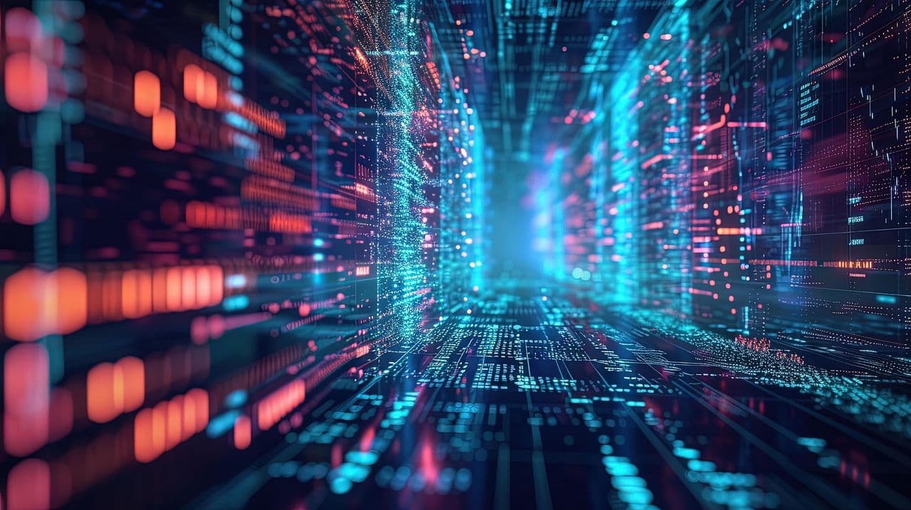 Symbolbild: Visualisierung von Datenströmen 
